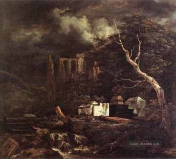der jüdische Friedhof Landschaft Jacob van Ruisdael Isaakszoon Berg Ölgemälde